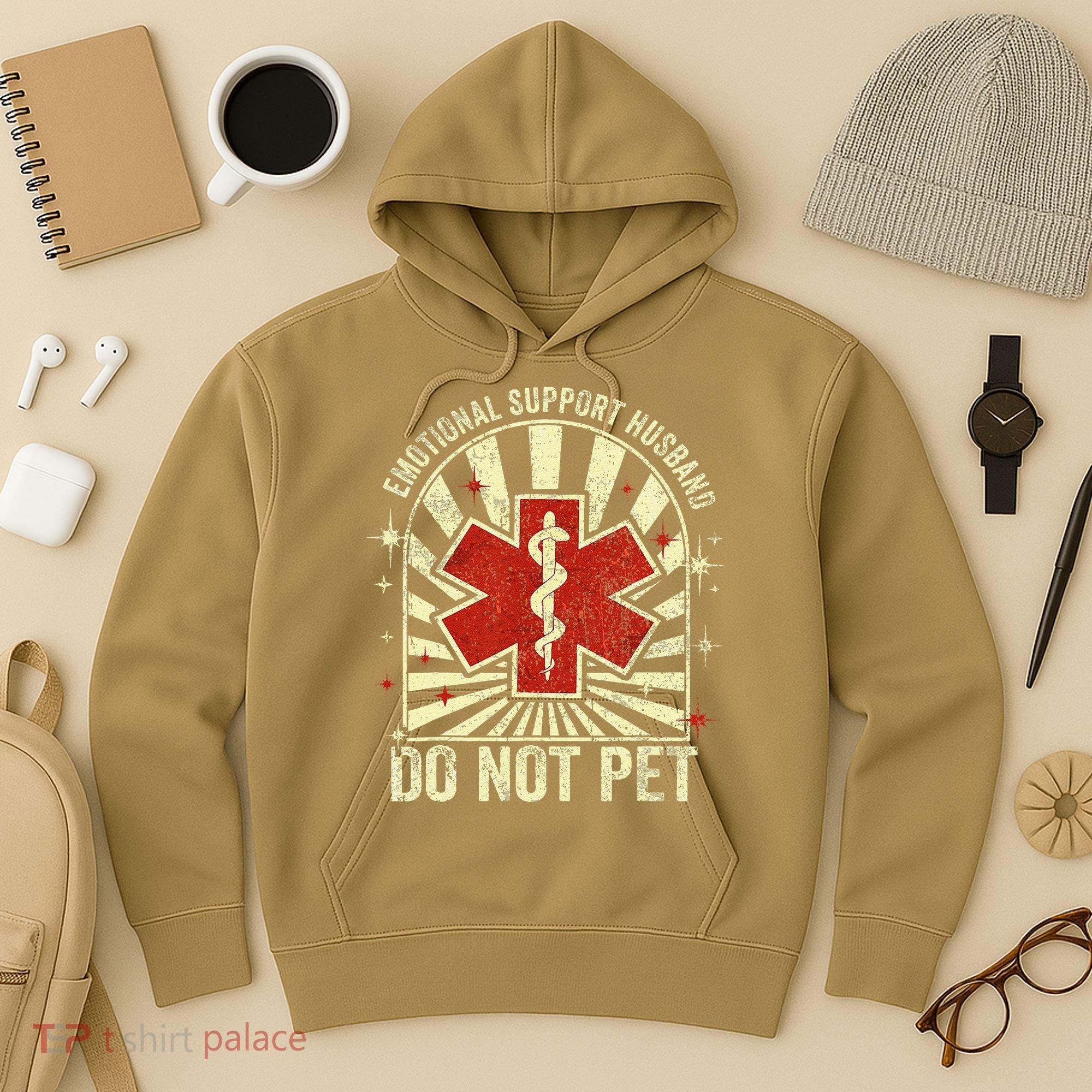 Emotional Support Husband Do Not Pet For Hoodie