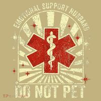 Emotional Support Husband Do Not Pet For Sweatshirt thumb 2