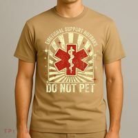 Emotional Support Husband Do Not Pet For T-Shirt thumb 3