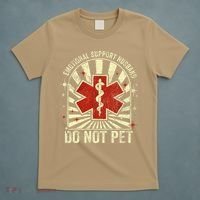 Emotional Support Husband Do Not Pet For T-Shirt thumb 5