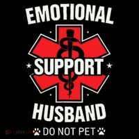 Emotional Support Husband Do Not Pet Apron thumb 3