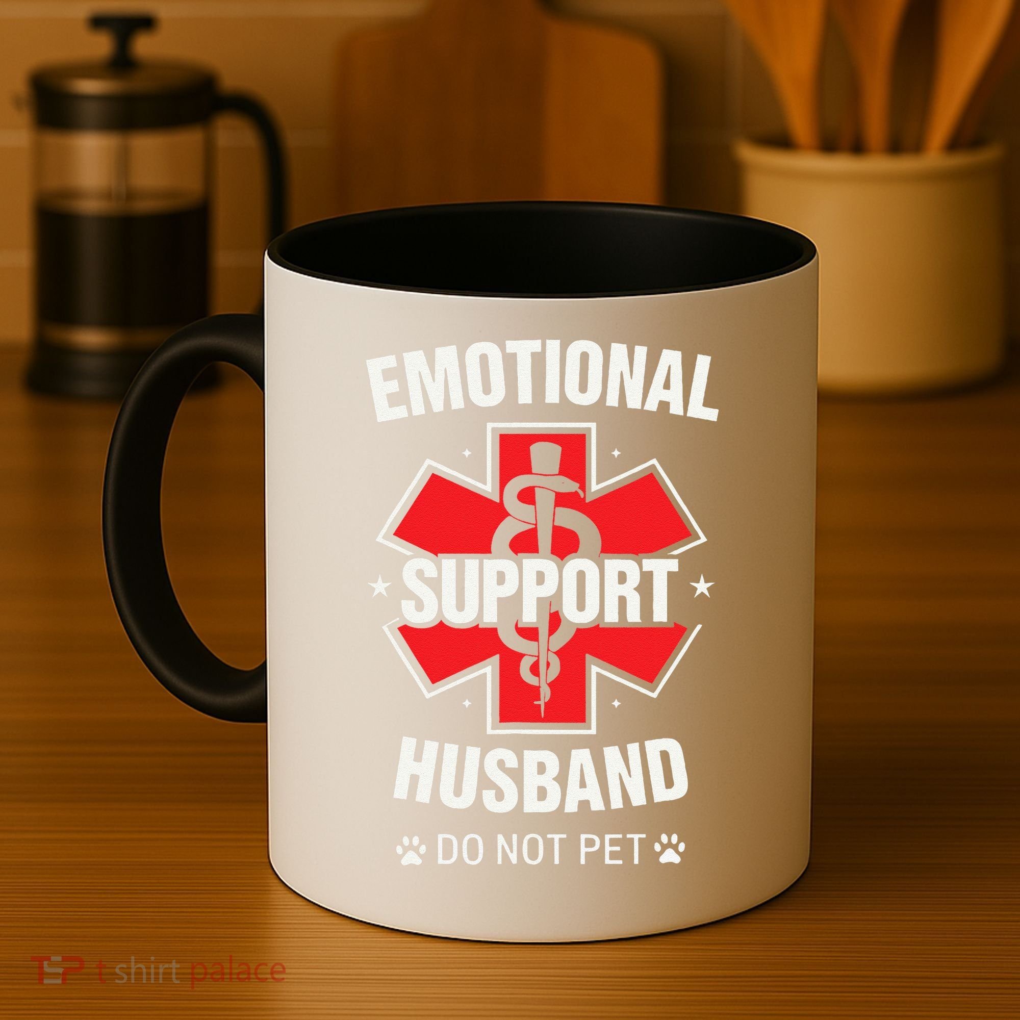 Emotional Support Husband Do Not Pet Coffee Mug