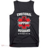 Emotional Support Husband Do Not Pet Tank Top thumb 0