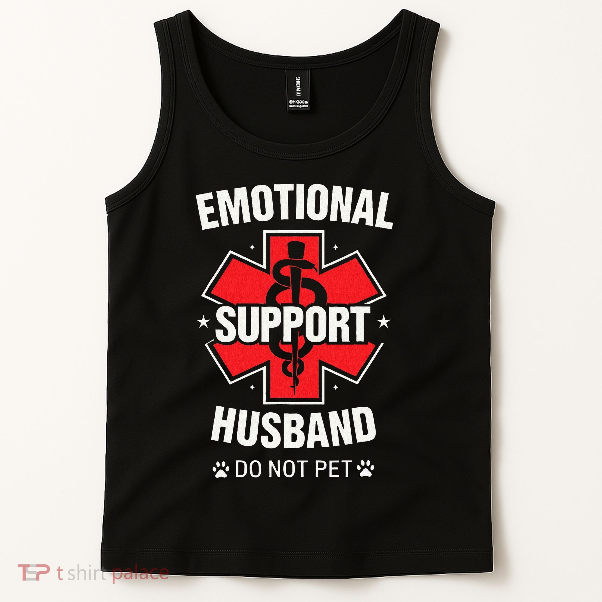 Emotional Support Husband Do Not Pet Tank Top