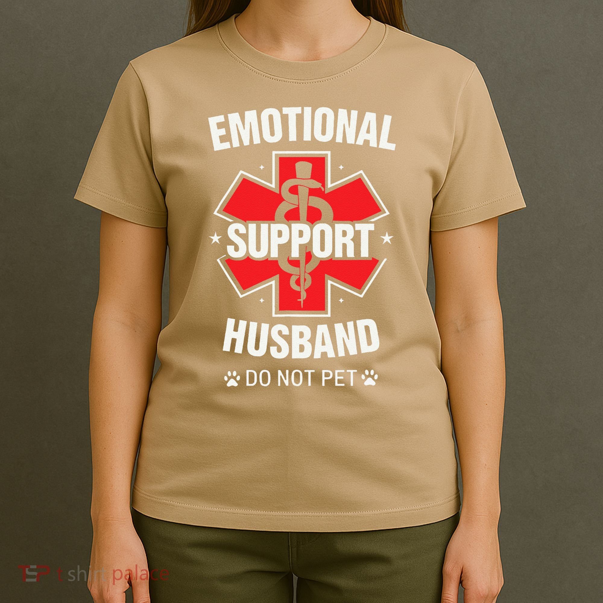 Emotional Support Husband Do Not Pet T-Shirt