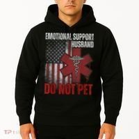 Emotional Support Husband Do Not Pet  Hoodie thumb 2