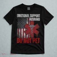 Emotional Support Husband Do Not Pet  T-Shirt thumb 5
