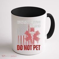 Emotional Support Husband Do Not Pet  Coffee Mug thumb 1