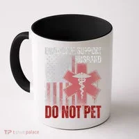 Emotional Support Husband Do Not Pet  Coffee Mug thumb 0