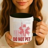 Emotional Support Husband Do Not Pet  Coffee Mug thumb 3