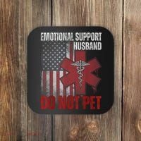 Emotional Support Husband Do Not Pet  Coaster thumb 0