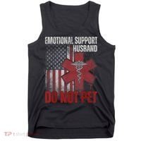 Emotional Support Husband Do Not Pet  Tank Top thumb 0