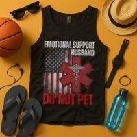 Emotional Support Husband Do Not Pet  Tank Top thumb 4