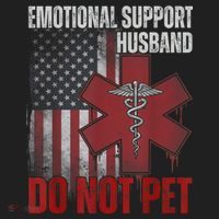 Emotional Support Husband Do Not Pet  Golf Towel thumb 3