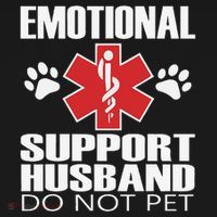 Emotional Support Husband Do Not Pet Bucket Hat thumb 4