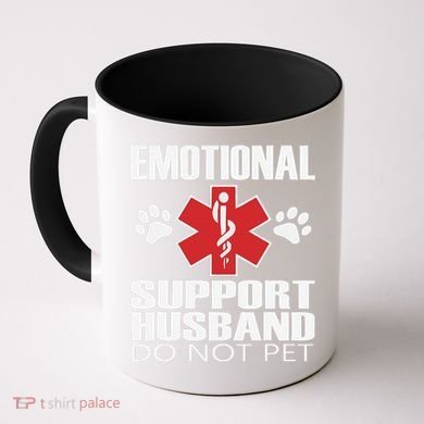 Emotional Support Husband Do Not Pet Coffee Mug