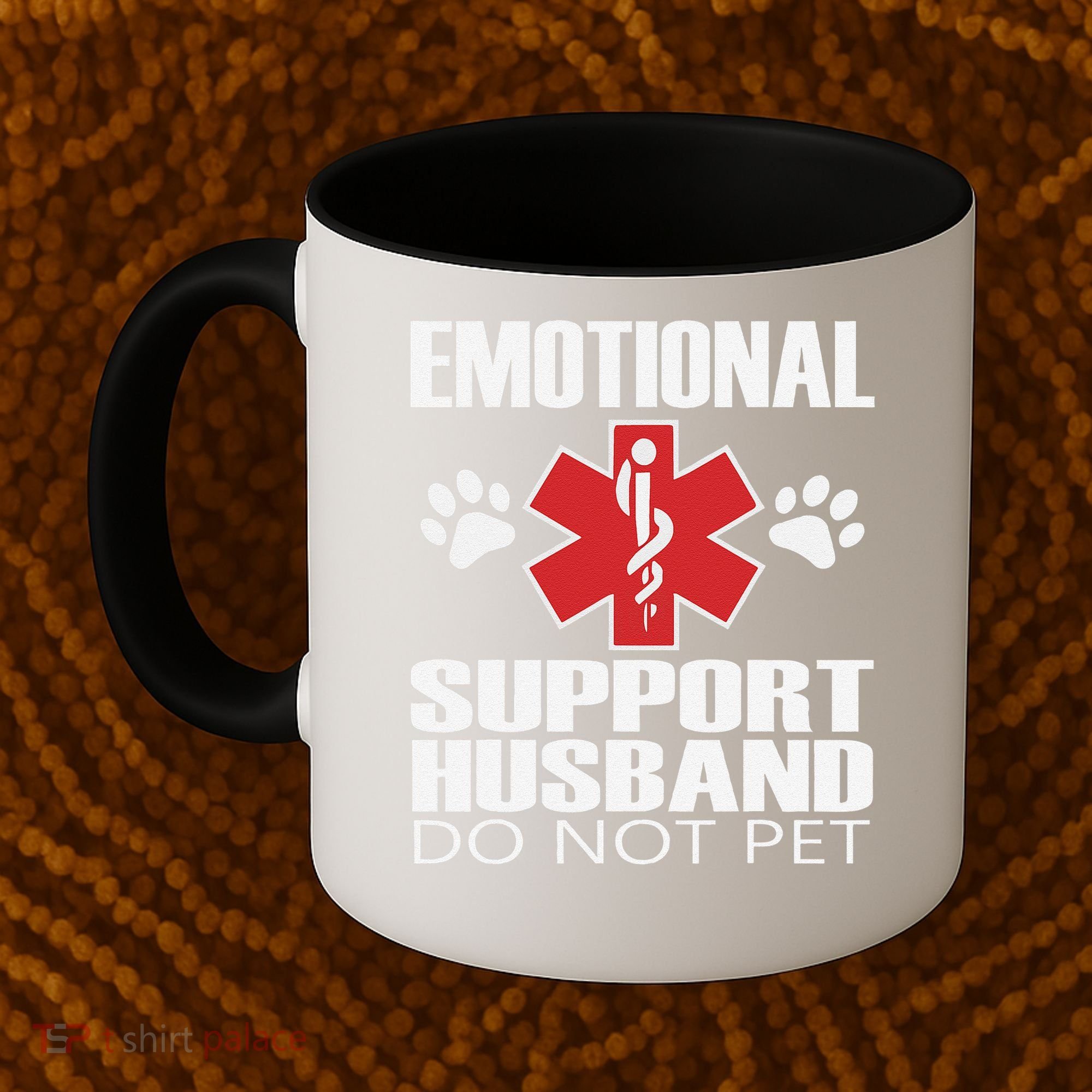 Emotional Support Husband Do Not Pet Coffee Mug