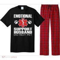 Emotional Support Husband Do Not Pet Pajama Set thumb 0