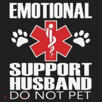Emotional Support Husband Do Not Pet Tumbler thumb 3