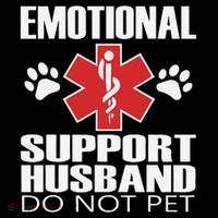 Emotional Support Husband Do Not Pet Visor thumb 3
