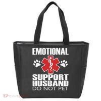 Emotional Support Husband Do Not Pet Tote Bag thumb 0