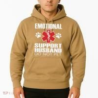 Emotional Support Husband Do Not Pet Hoodie thumb 2