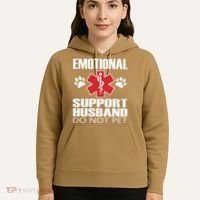 Emotional Support Husband Do Not Pet Hoodie thumb 5