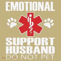 Emotional Support Husband Do Not Pet Hoodie thumb 7