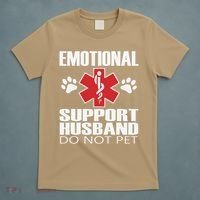 Emotional Support Husband Do Not Pet T-Shirt thumb 5