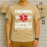 Emotional Support Husband Do Not Pet T-Shirt thumb 6