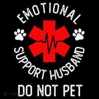 Emotional Support Husband Do Not Pet Bucket Hat thumb 4