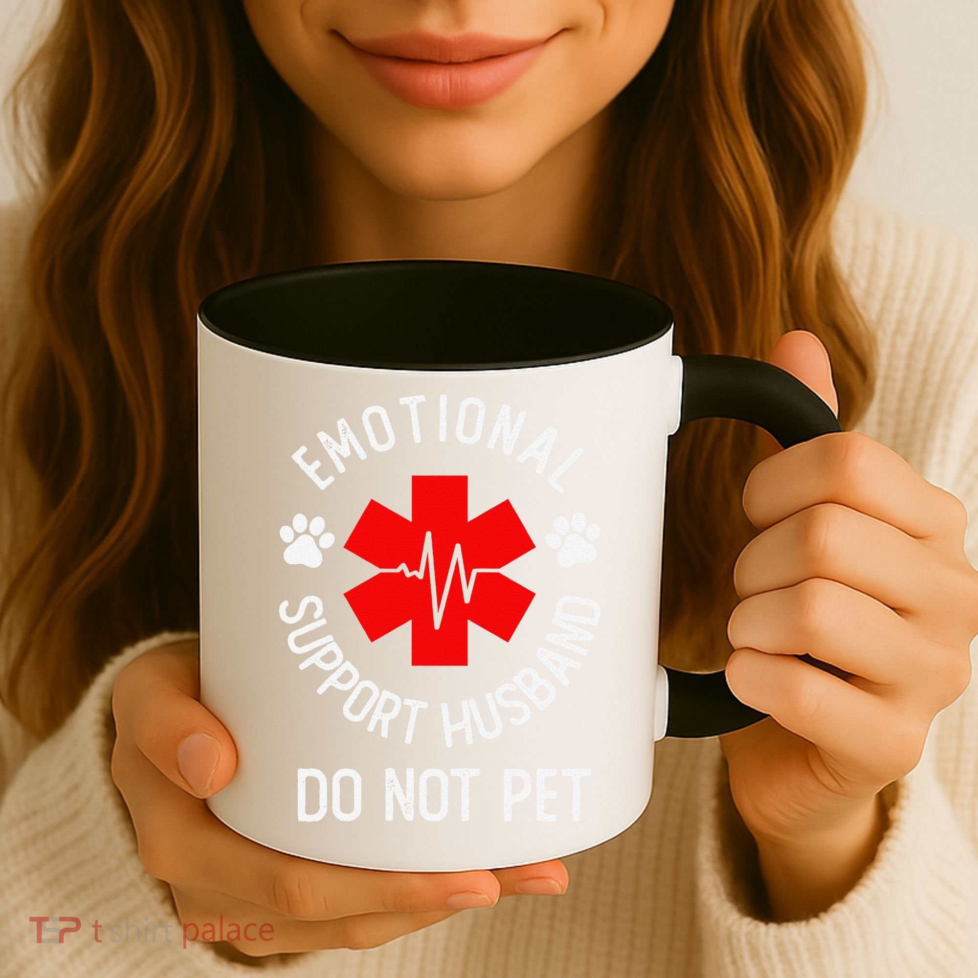 Emotional Support Husband Do Not Pet Coffee Mug