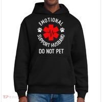 Emotional Support Husband Do Not Pet District V.I.T. Heavyweight Hoodie thumb 0