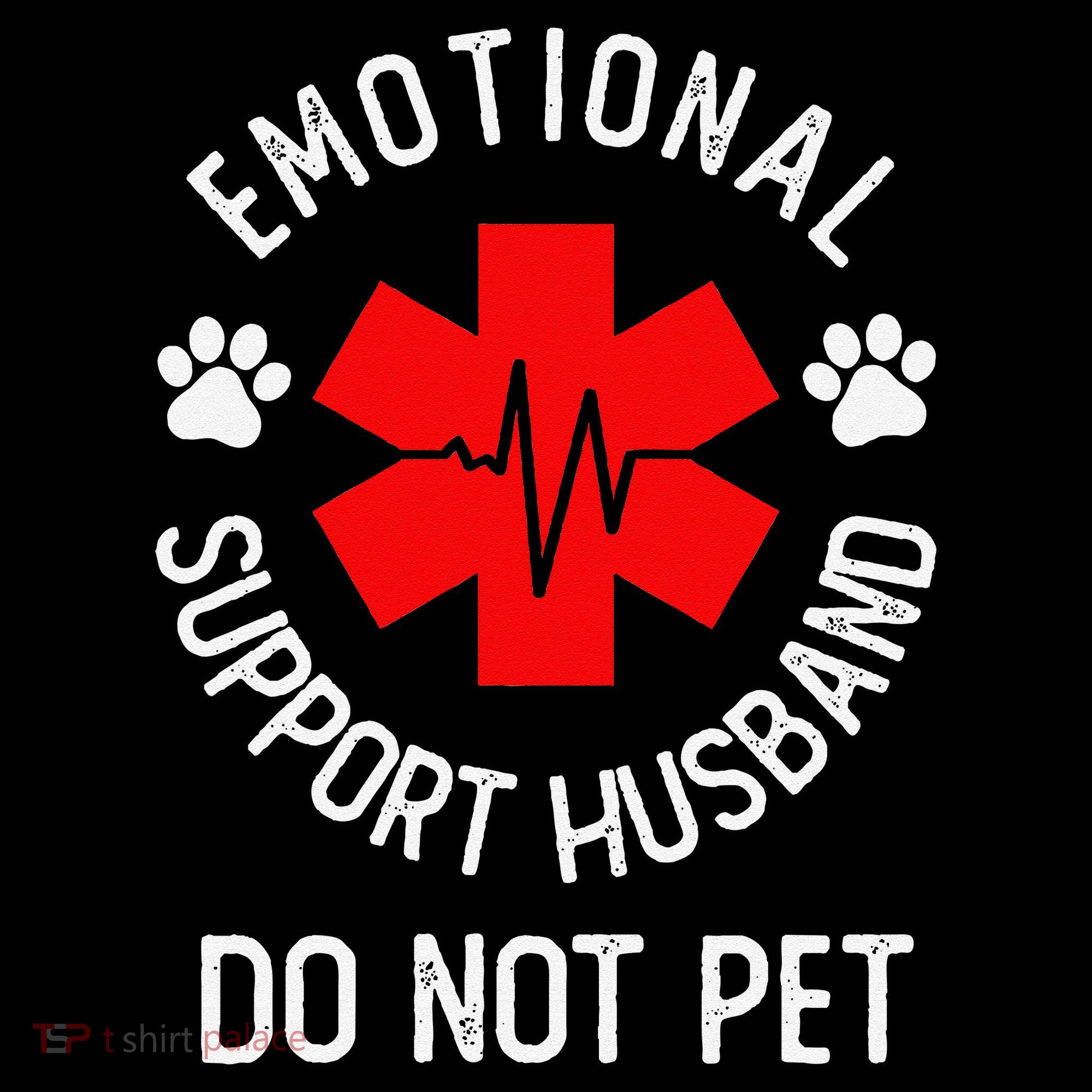 Emotional Support Husband Do Not Pet Ornament