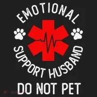 Emotional Support Husband Do Not Pet Hat thumb 2