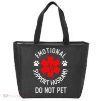 Emotional Support Husband Do Not Pet Tote Bag thumb 0