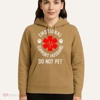 Emotional Support Husband Do Not Pet Hoodie thumb 5