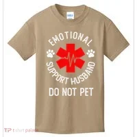 Emotional Support Husband Do Not Pet Kids T-Shirt thumb 0