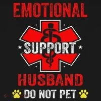 Emotional Support Husband Do Not Pet Bucket Hat thumb 4