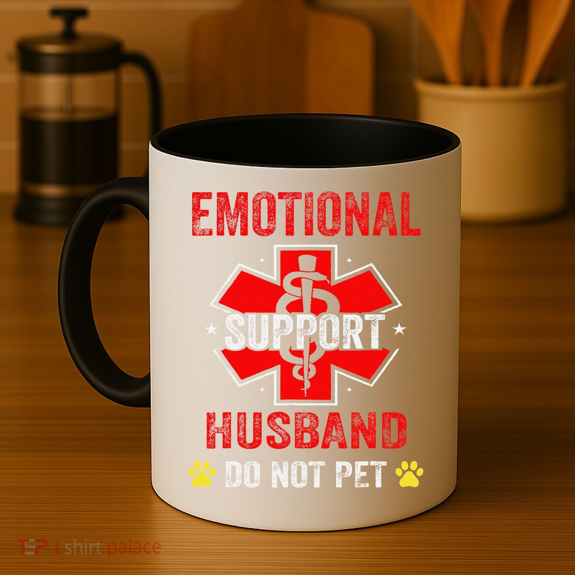 Emotional Support Husband Do Not Pet Coffee Mug