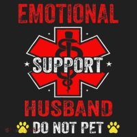 Emotional Support Husband Do Not Pet Tumbler thumb 3