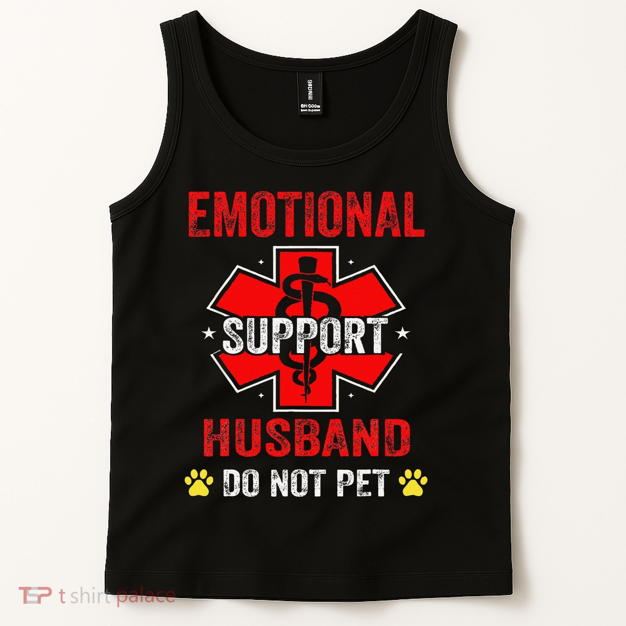 Emotional Support Husband Do Not Pet Tank Top