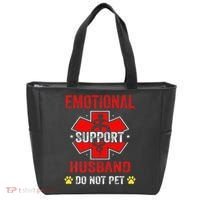 Emotional Support Husband Do Not Pet Tote Bag thumb 0