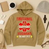 Emotional Support Husband Do Not Pet Hoodie thumb 3
