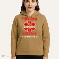 Emotional Support Husband Do Not Pet Hoodie thumb 5