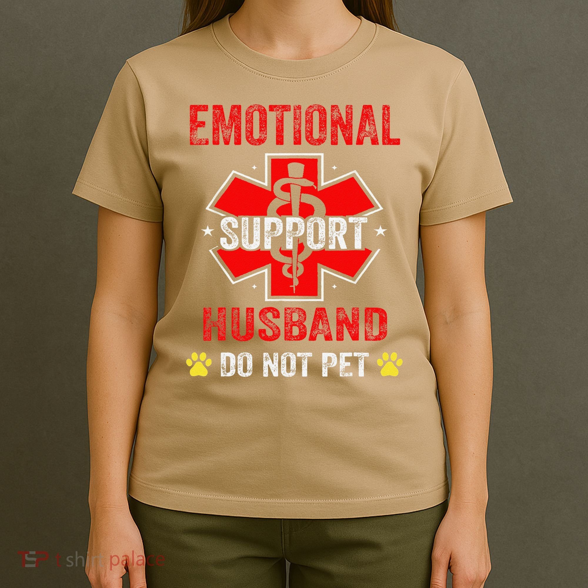 Emotional Support Husband Do Not Pet T-Shirt