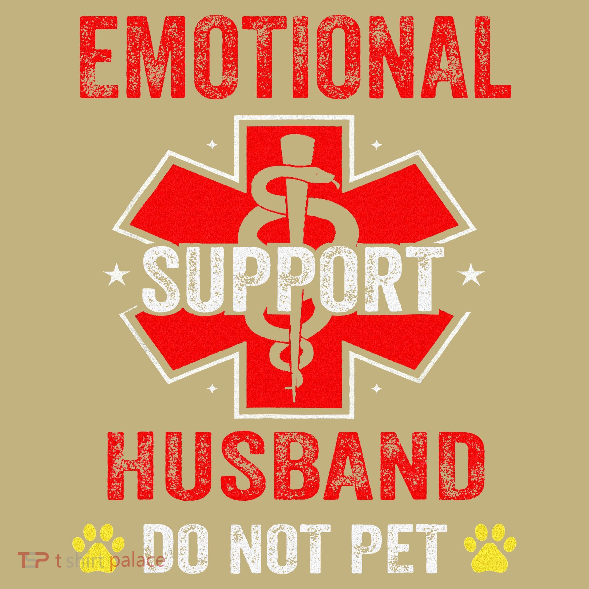 Emotional Support Husband Do Not Pet T-Shirt