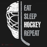 Eat Sleep Hockey Repeat Christmas For N Adult Hockey Women's Tank Top thumb 5