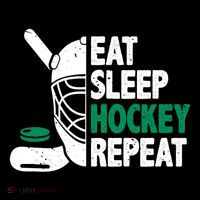 Eat Sleep Hockey Repeat Ice Hockey Lovers Players Funny Gift Coffee Mug thumb 5