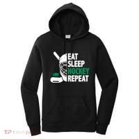Eat Sleep Hockey Repeat Ice Hockey Lovers Players Funny Gift Women's Hoodie thumb 0
